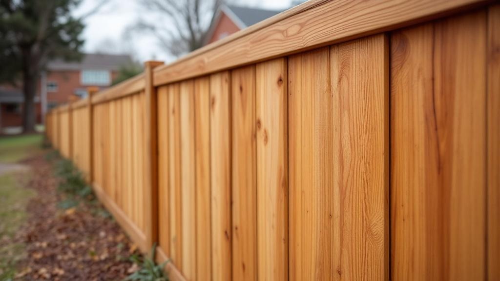 Stained Cedar Fence Project - Professional Wood Fence by Fencing & Gates contractors
