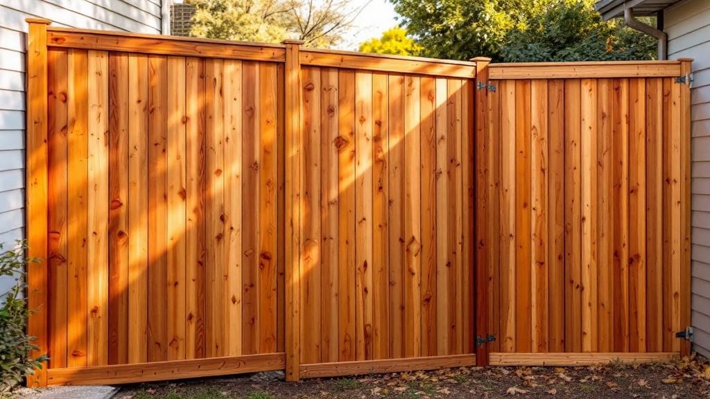 Cedar Privacy Fence - Residential - Professional Wood Fence by Fencing & Gates contractors