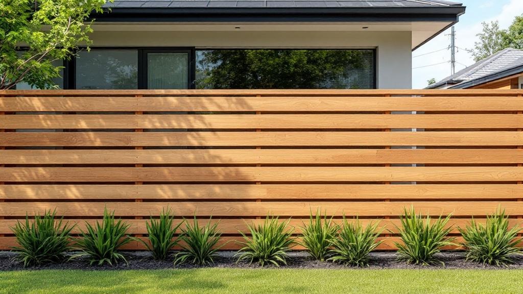 Budget-friendly Horizontal Slat Wood Fence - Professional Wood Fence by Fencing & Gates contractors