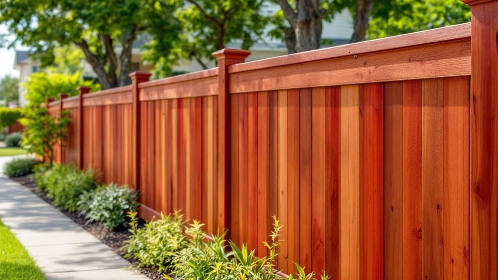Custom Redwood Privacy Fence - Professional Wood Fence by Fencing & Gates contractors