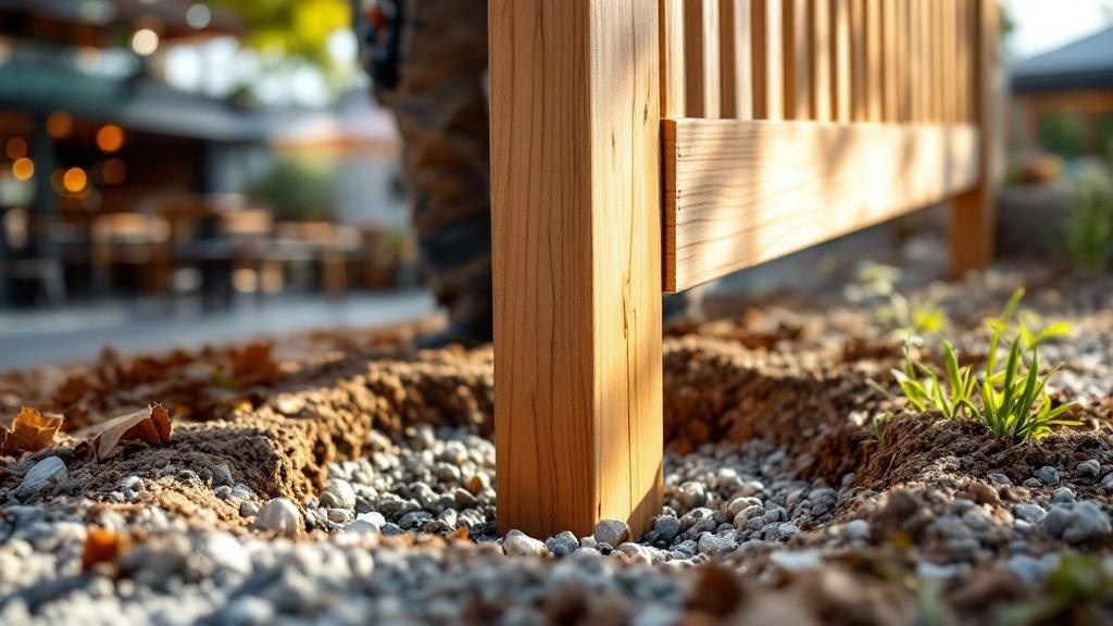 Wood Fence Post for Restaurant Properties - Professional Wood Fence by Fencing & Gates contractors