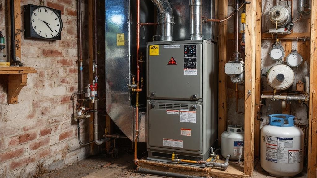 Propane Furnace Rural Installation - Professional Heating Systems by HVAC contractors