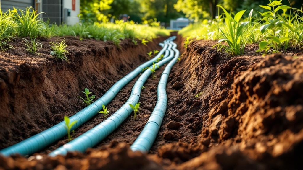 Geothermal Heat Pump Ground Loop - Professional Heating Systems by HVAC contractors