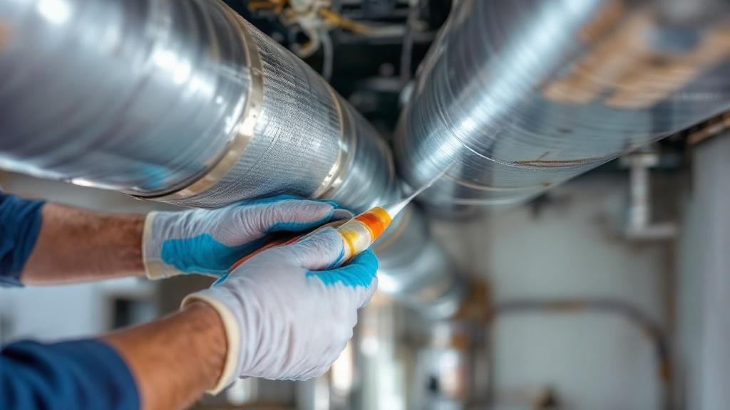 Duct Sealing with Mastic - Professional Ductwork by HVAC contractors