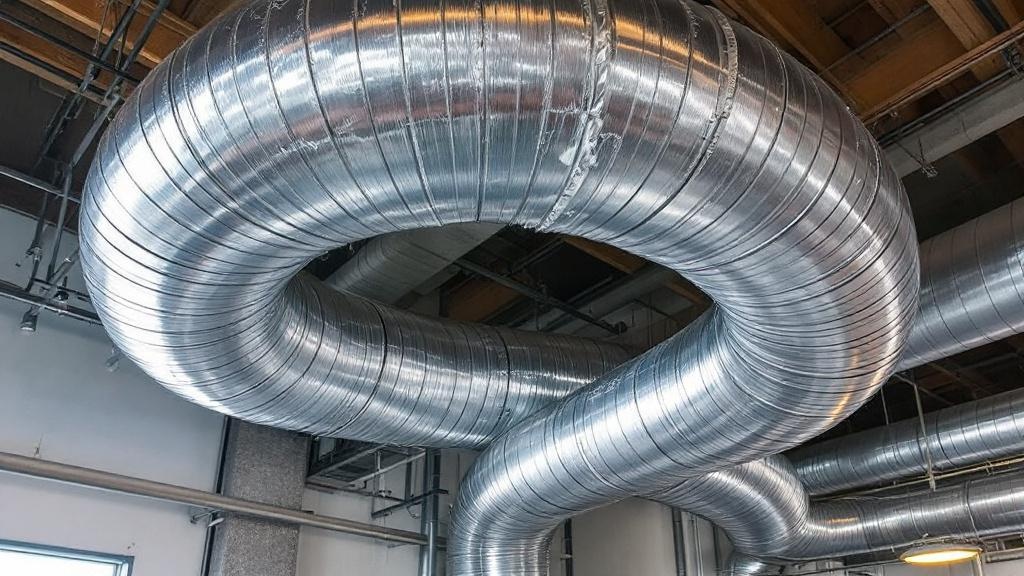Spiral Round Duct Installation - Professional Ductwork by HVAC contractors