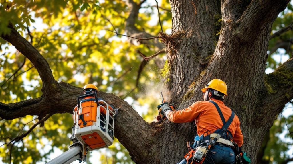 Tree Trimming Arborist Work - Professional Tree Services by Landscaping contractors