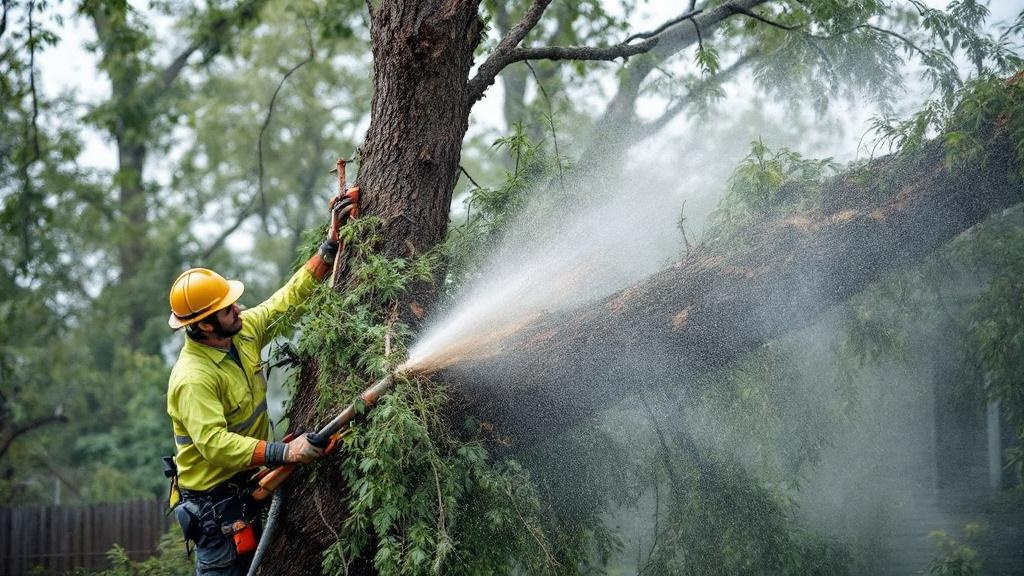 Emergency Storm Damage Cleanup - Professional Tree Services by Landscaping contractors