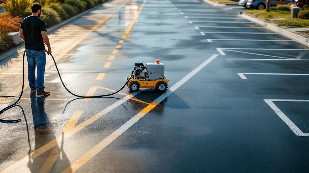 Parking Lot Line Striping - Professional Commercial Painting by Painting contractors