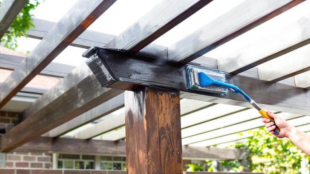 Pergola Staining - Professional Exterior Painting by Painting contractors