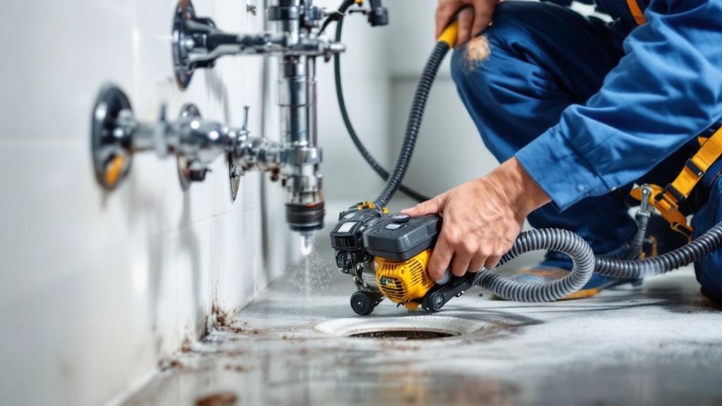 Drain Snake Cable Machine - Professional Drain Services by Plumbing contractors