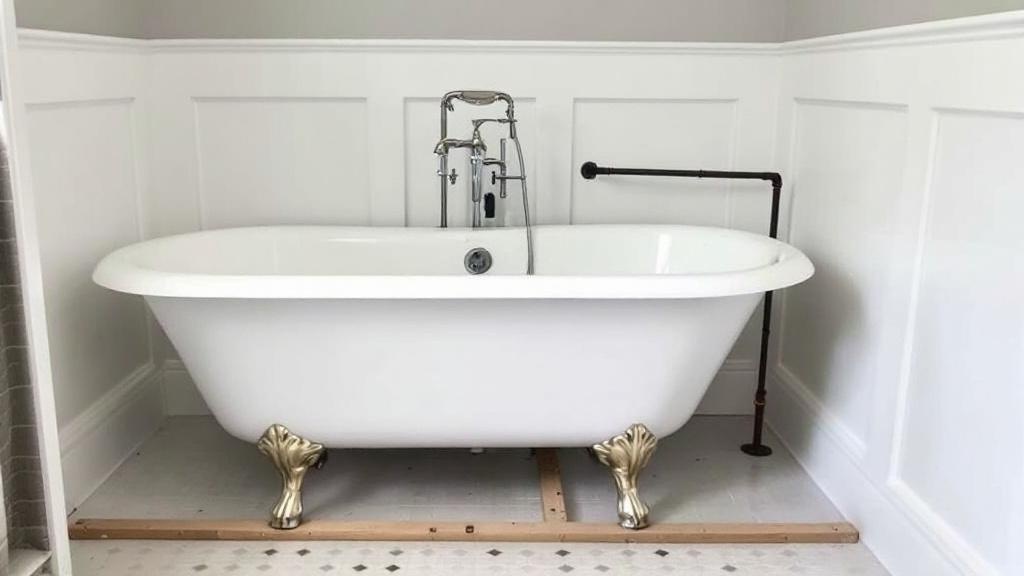 Claw Foot Tub Installation - Professional Bathroom Plumbing by Plumbing contractors