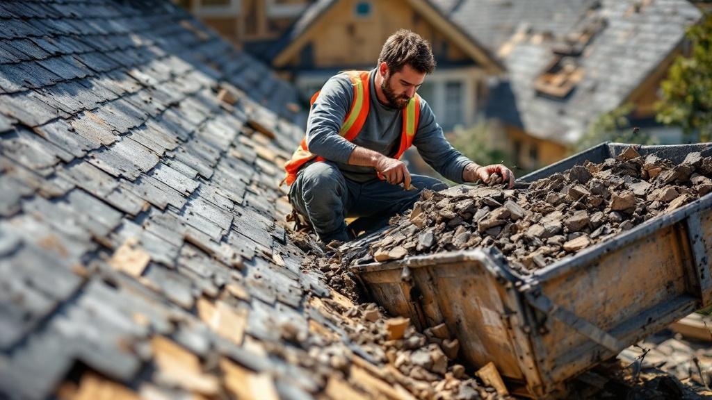 Shingle Roof Tear-Off Process - Professional Asphalt Shingles by Roofing contractors