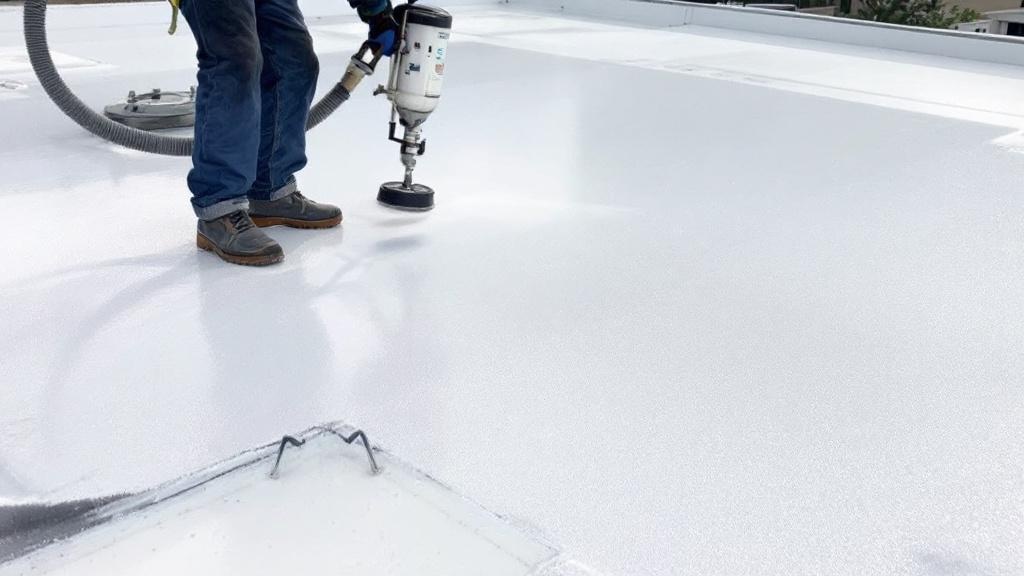 Spray Foam Roofing Application - Professional Flat Roofing by Roofing contractors