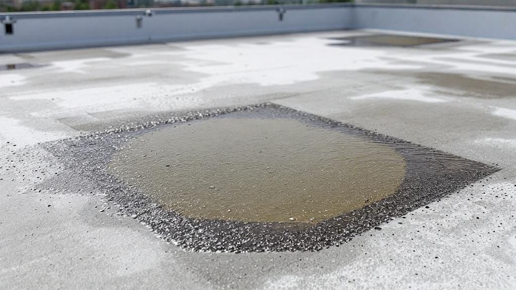 Flat Roof Ponding Water Issue - Professional Flat Roofing by Roofing contractors