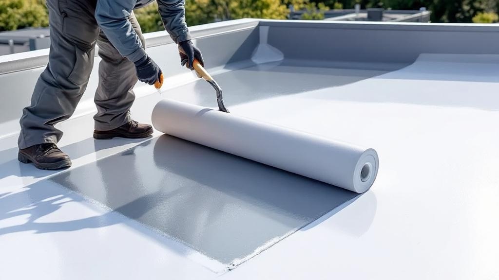 Roof Coating Application - Professional Flat Roofing by Roofing contractors