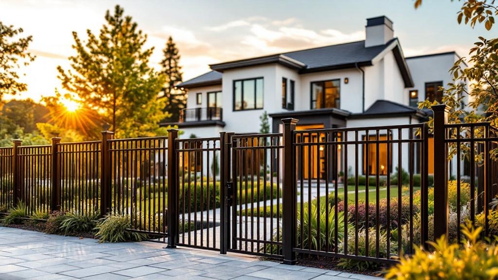 Bronze Aluminum Decorative Fence - Professional Aluminum Fence installation by licensed contractors