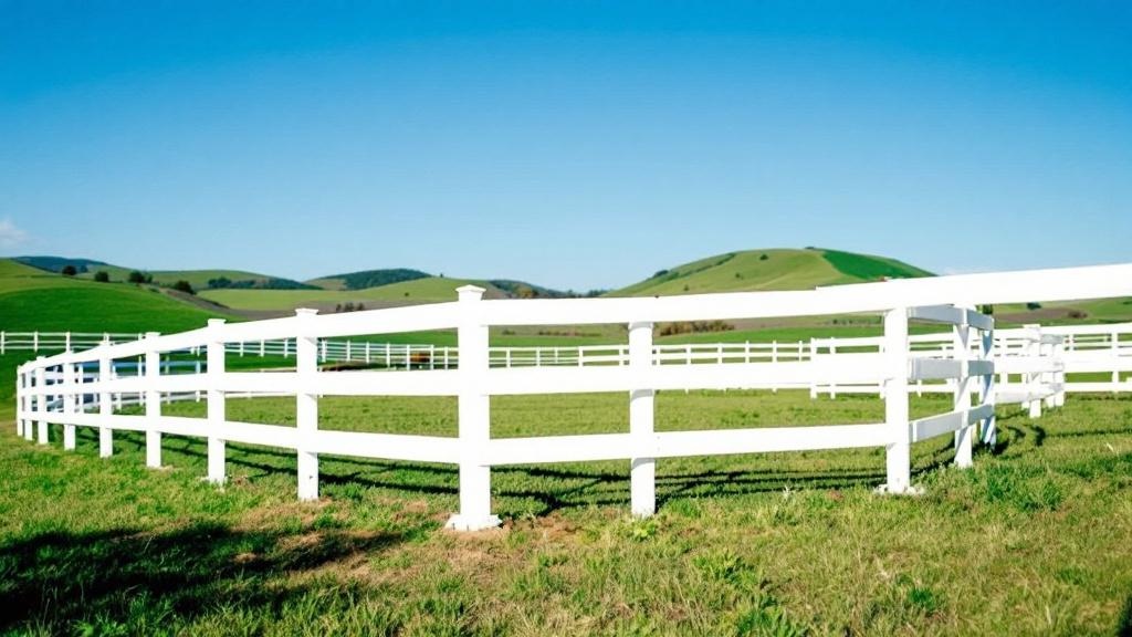 Vinyl Ranch Rail Horse Fence - Professional Vinyl Fence installation by licensed contractors