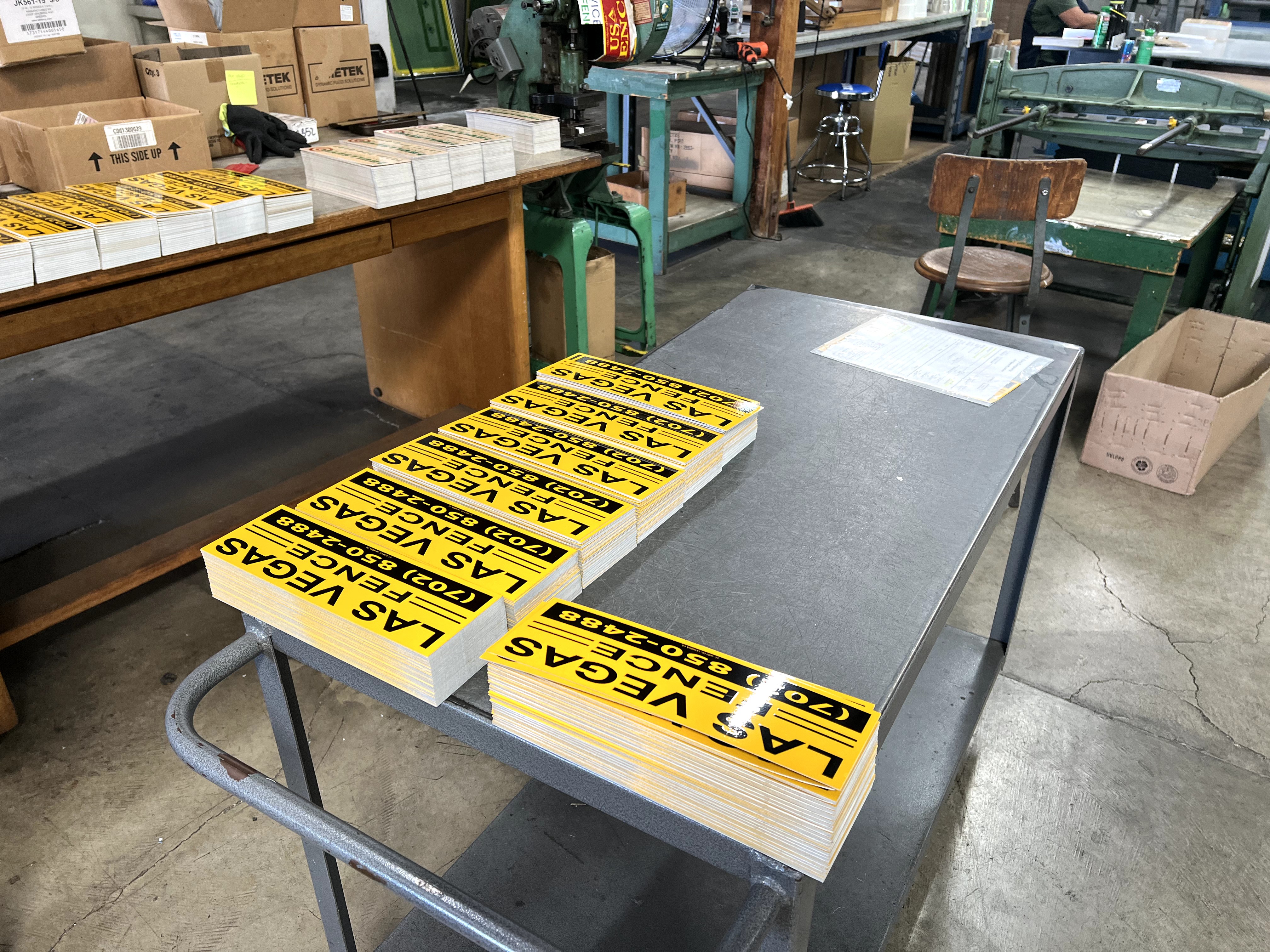 black rectangle Security Sign