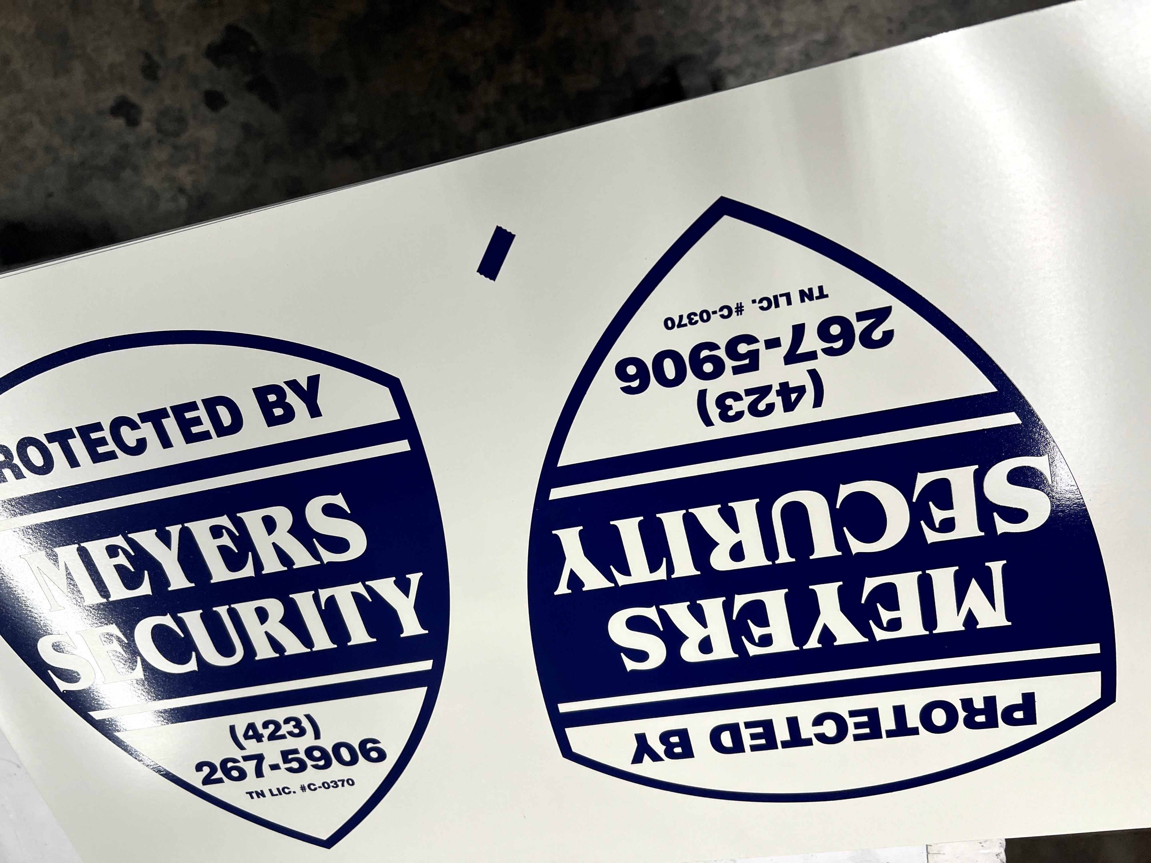 blue shield Security Sign