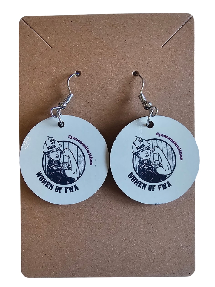 WFWA Round Wood Earrings